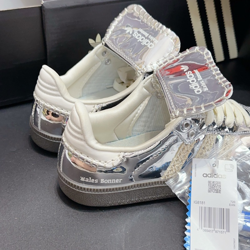 Giày Adida.s samba wales bonner sliver trắng bạc lai au cao cấp dành cho nam nữ