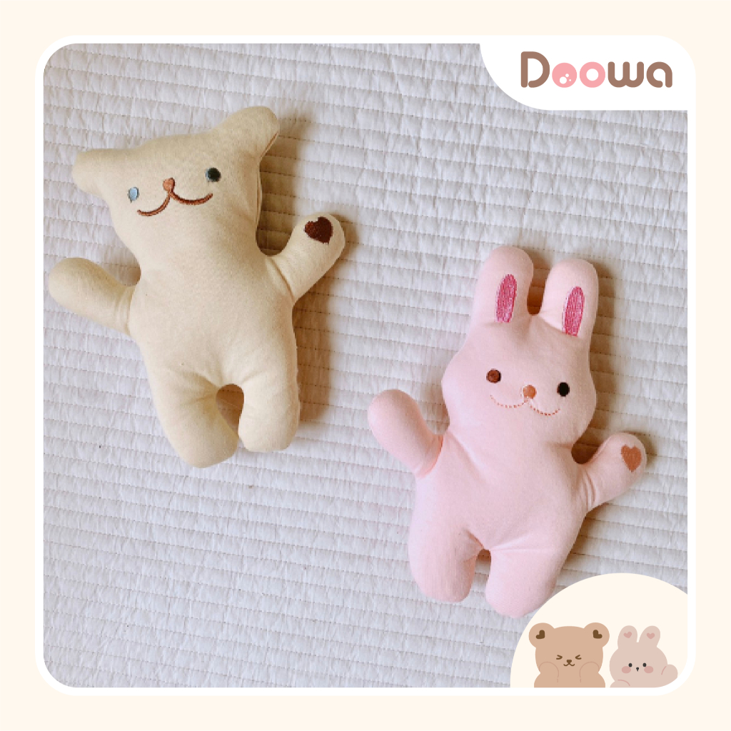 Thú bông organic siêu đáng yêu, nhỏ gọn vừa tay bé -Doowa