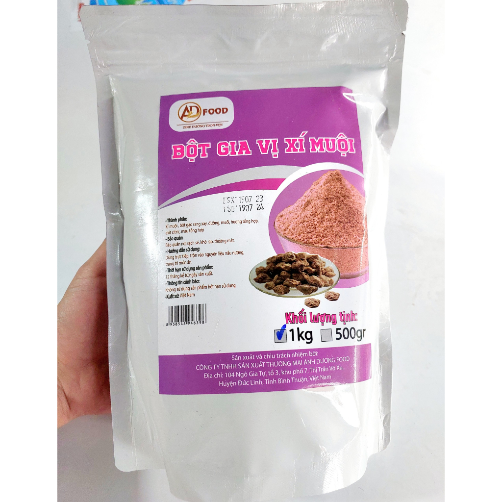 500g BỘT XÍ MUỘI  BỘT MỊN, LOẠI NGON/ 100g