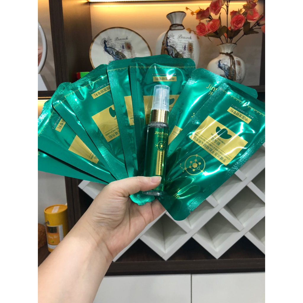 Bộ đôi tinh chất tái tạo tế bào gốc Collagen Jinshane - Jinshane, bộ tế bào gốc collagen Jinshane trẻ hóa da mờ thâm nám