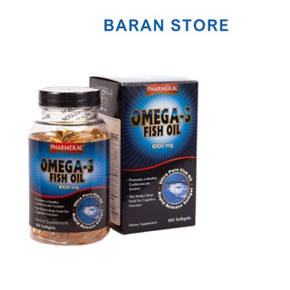  Viên Uống Omega 3 1000mg Pharmekal 100 Viên hỗ trợ sức khỏe não bộ tim mạch Baran Store 