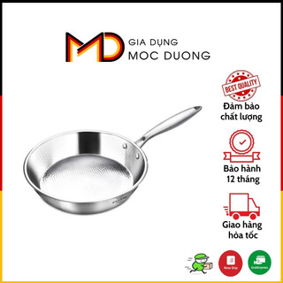 Chảo thép không gỉ Cucina Casani size 20cm, 26cm, 28cm