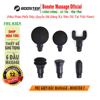 BỘ ĐẦU Súng massage gun trị đau cơ bắp căng cơ Booster T - 126W
