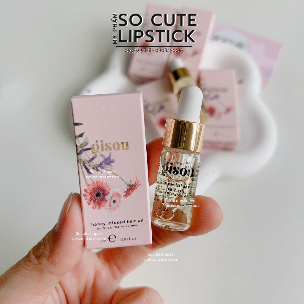 Dầu dưỡng tóc Gisou Honey Infused Hair Oil 3ml