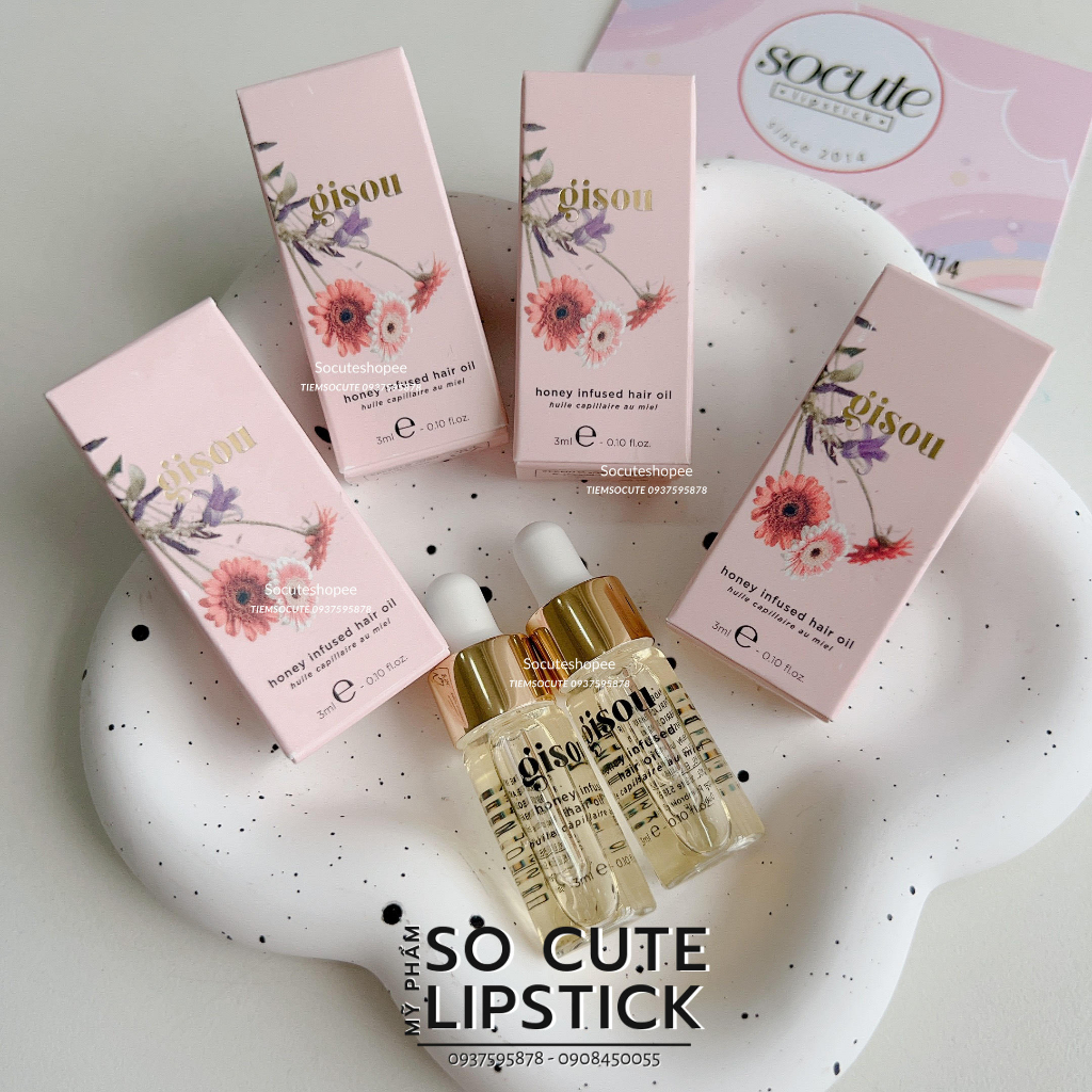 Dầu dưỡng tóc Gisou Honey Infused Hair Oil 3ml