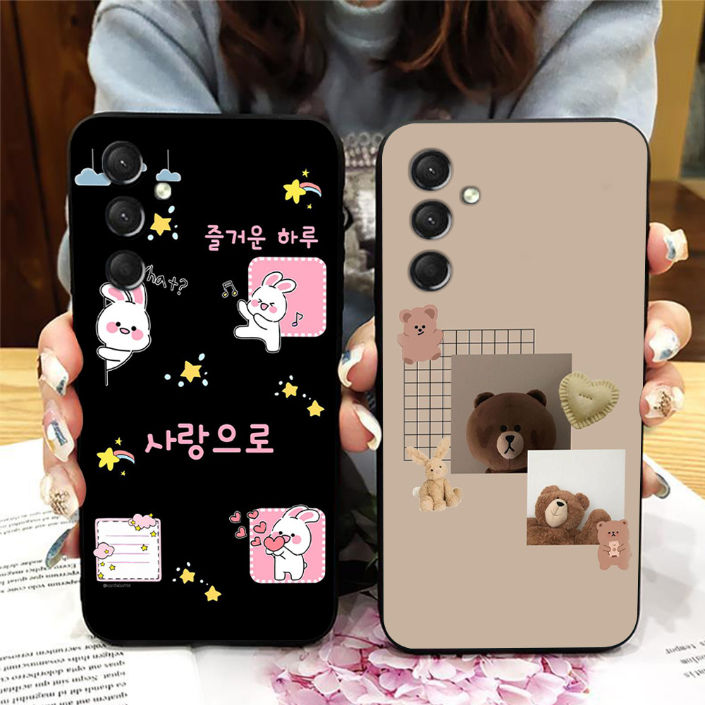 Ốp lưng Samsung a24 4g/ss a54 5g/ss m14 in hình kẻ ô các con vật cute dễ thương