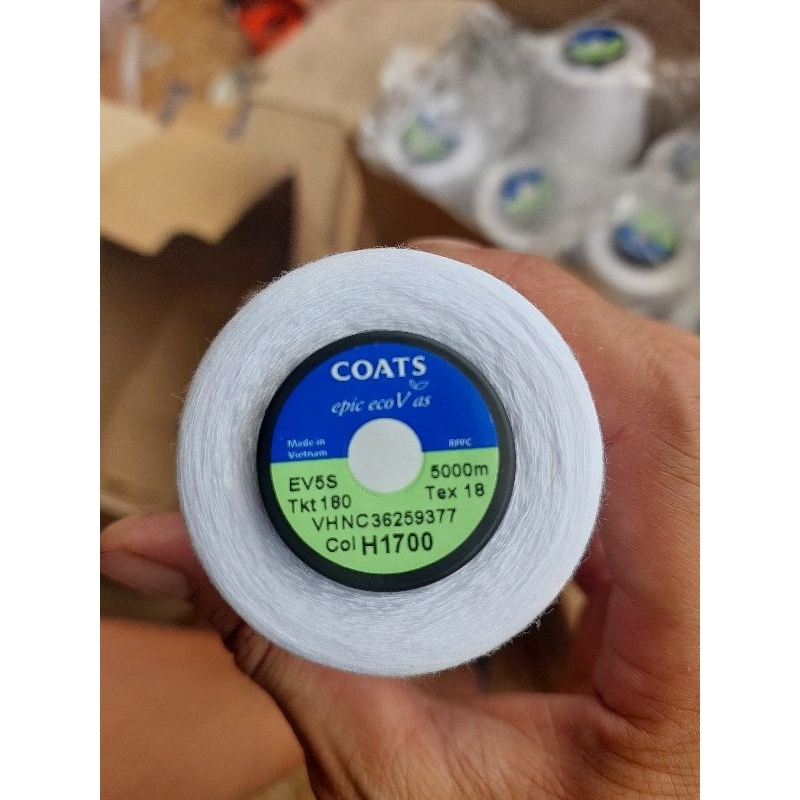 Chỉ trắng Coats 60/2 5000m