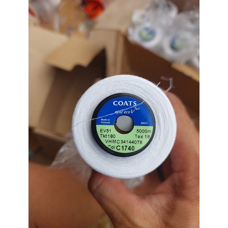 Chỉ trắng Coats 60/2 5000m