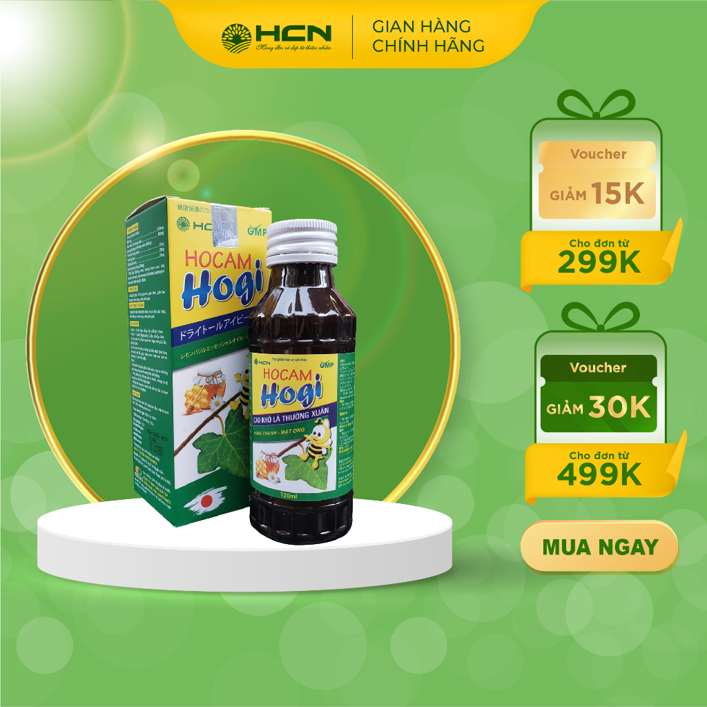 Siro Hocam Hogi Giảm Ho Bổ Phế Hỗ Trợ Tăng Đề Kháng Chai 120ml