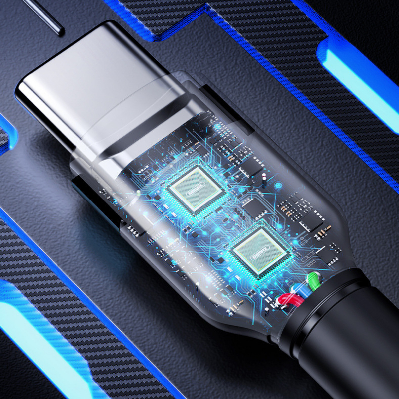 Dây sạc nhanh type C PD100W chính hãng Remax RC-172 dành cho điện thoại Samsung Huawei Xiaomi bện vải siêu bền