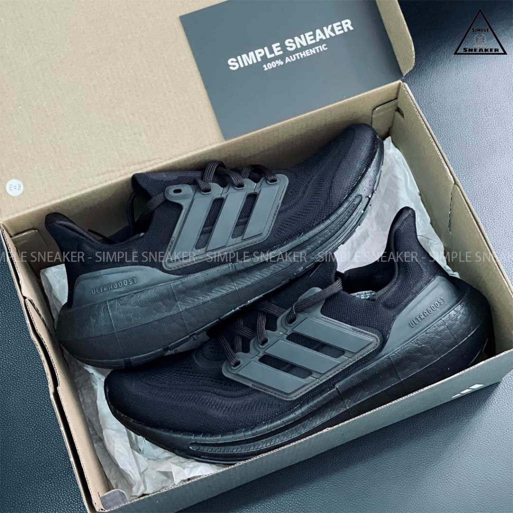 Giày Ultra Boost Light 23 Màu Đen Chính Hãng 🔴SIMPLE SNEAKER🔴 Adidas Ultraboost 23 Giày Chạy Bộ Tập Gym Nam Nữ GY9351