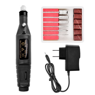 Máy mài móng tay làm nail mini tặng 6 đầu mài hoặc bộ mũi mài đầu mài móng tay 12SP hay 30SP
