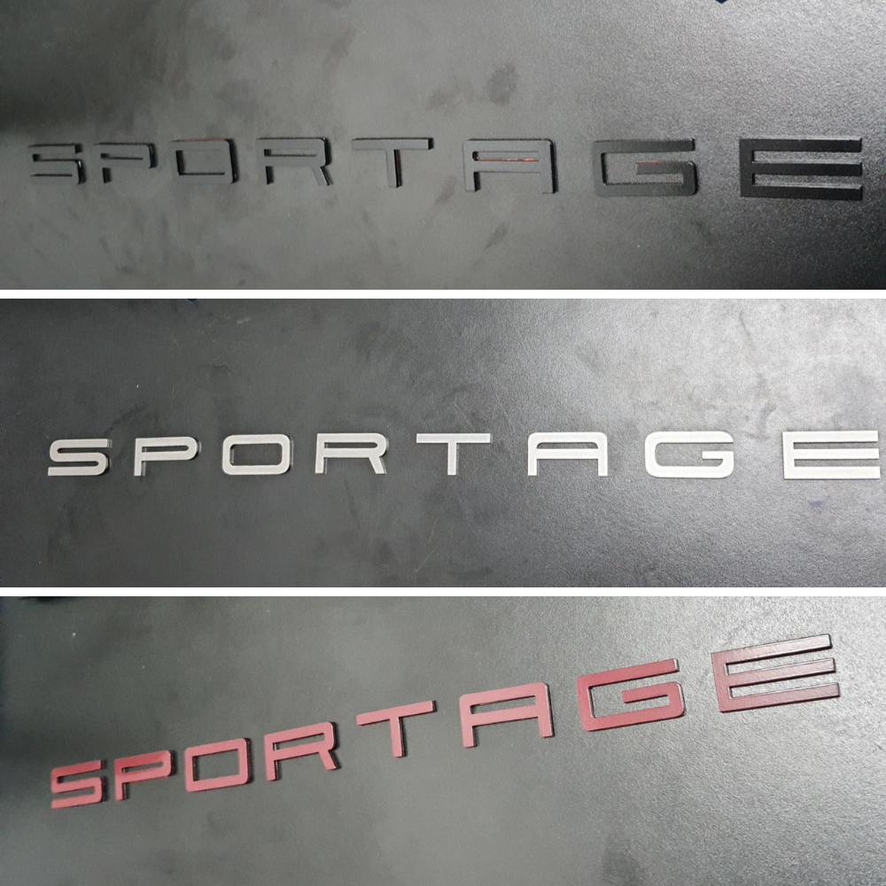 Chữ SPORTAGE đuôi xe phong cách mới