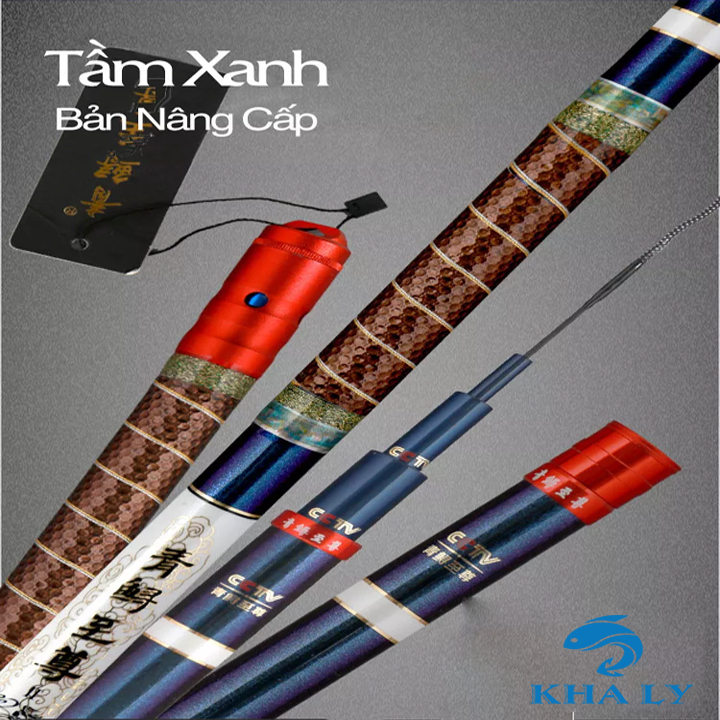 Cần Câu Đài Săn Hàng Tầm Xanh Thế Hệ 7 Bản Nâng Cấp 20H-19i Cần Câu Tay Chính Hãng Cao Cấp CD-55