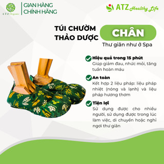 Túi chườm chân Thảo Mộc ATZ Healthy Life - Chườm Chân giúp lưu thông máu, giảm cơn đau mỏi chân & đau mắt cá