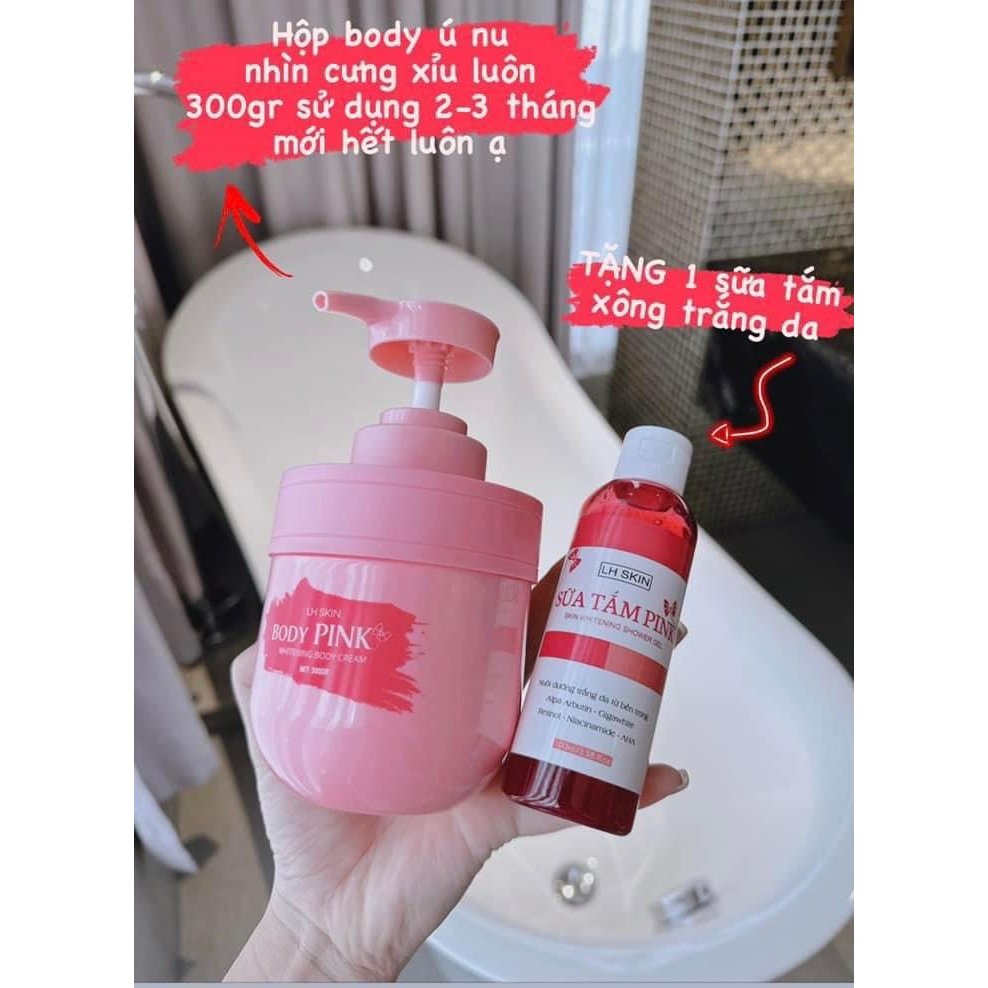 MUA 1 TẶNG 1 ST - KEM BODY PINK SIÊU KÍCH TRẮNG 300GR