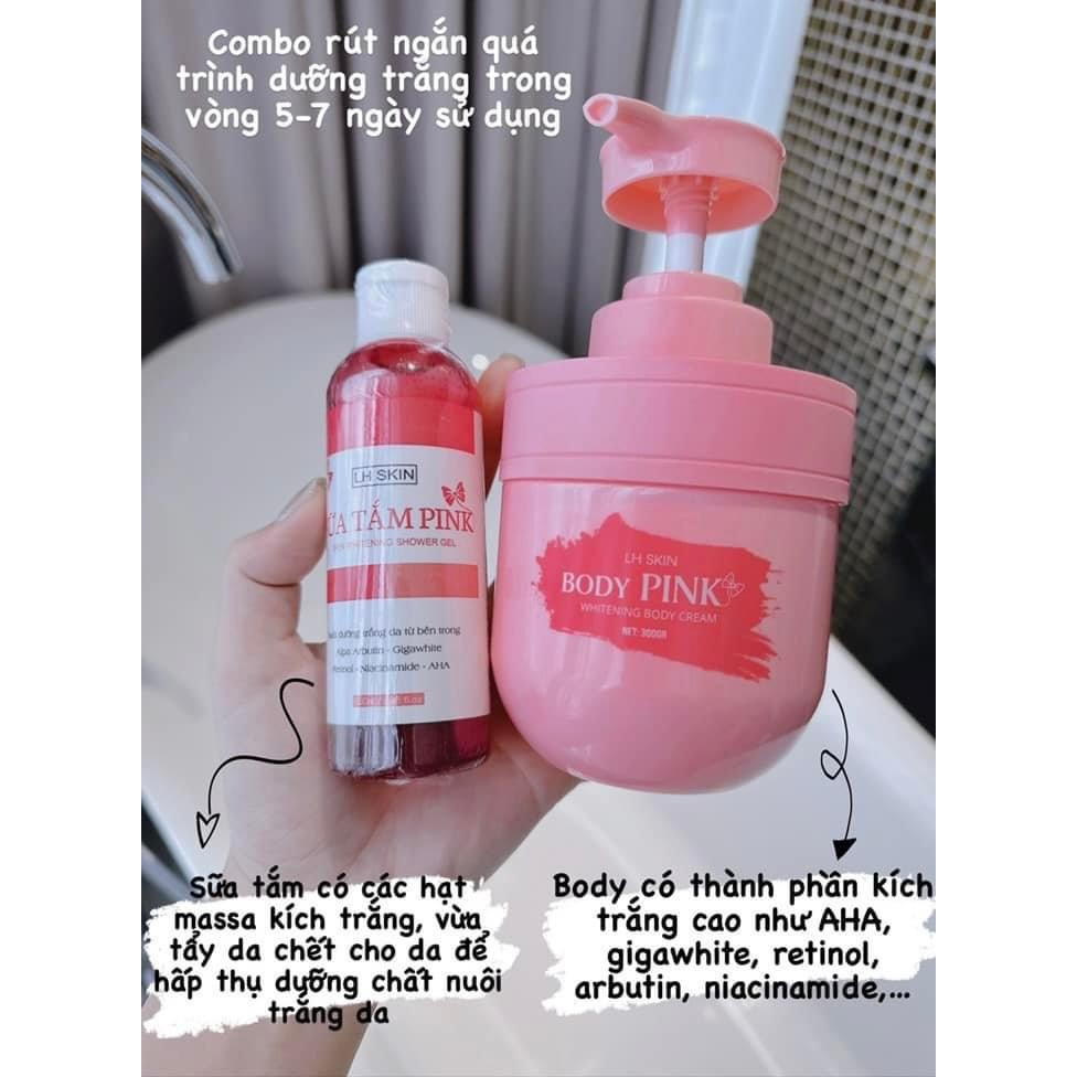 MUA 1 TẶNG 1 ST - KEM BODY PINK SIÊU KÍCH TRẮNG 300GR