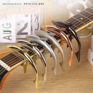 Kẹp capo cá mập cao cấp acoustic - classic - capo guitar baby shark