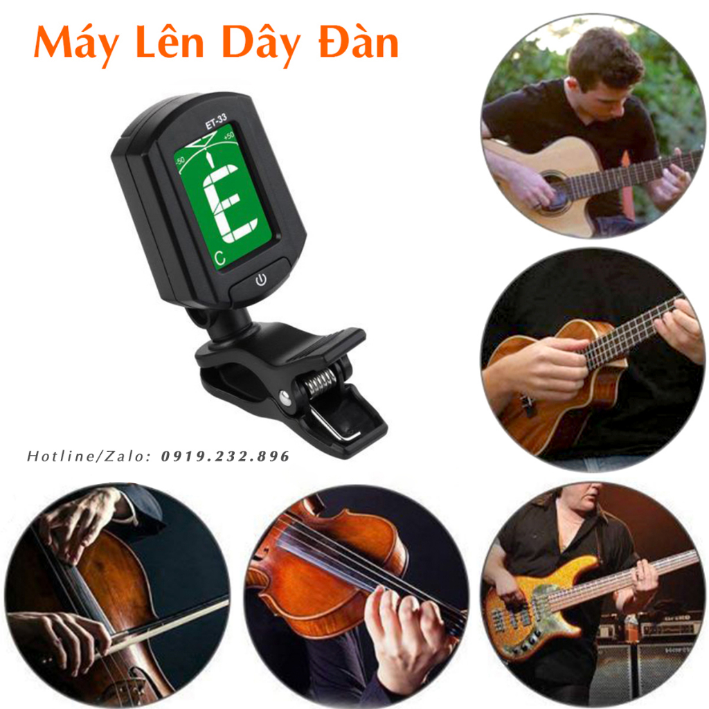 Máy Lên Dây Đàn Guitar - Ukulele - Bass - Violin - ET- 33