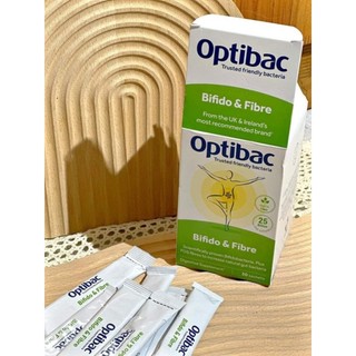 Men Vi Sinh Optibac xanh lá của Anh giảm táo bón và bổ sung chất xơ
