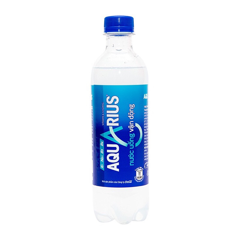lốc 6 chai nước uống vận động Aquarius zero 390ml