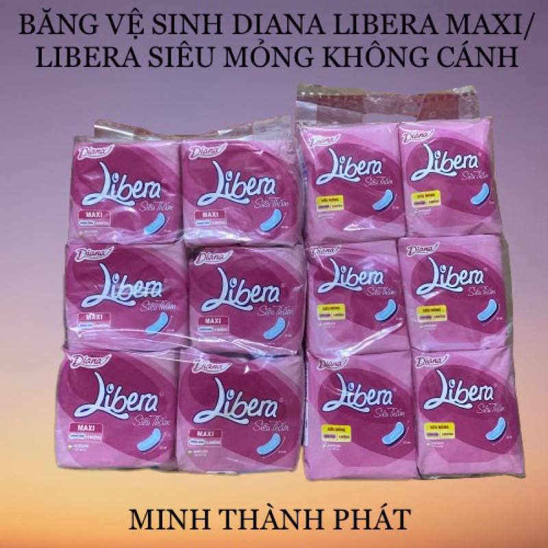 Băng Vệ Sinh Libera Siêu Thấm Bịch 6 gói Không Cánh