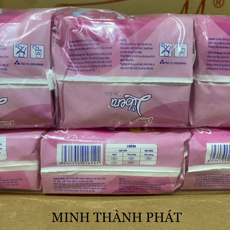Băng Vệ Sinh Libera Siêu Thấm Bịch 6 gói Không Cánh