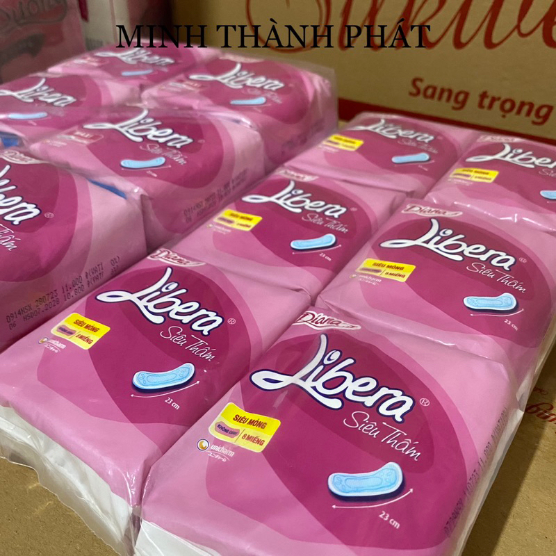 Băng Vệ Sinh Libera Siêu Thấm Bịch 6 gói Không Cánh