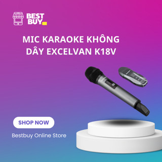 Mic Karaoke Không Dây Excelvan K18V -Hàng Chính Hãng