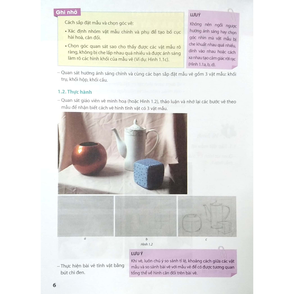 Combo Học Mĩ Thuật 9 và 01 cây bút chì Staedtler 120 B  - HÀNG CHÍNH HÃNG