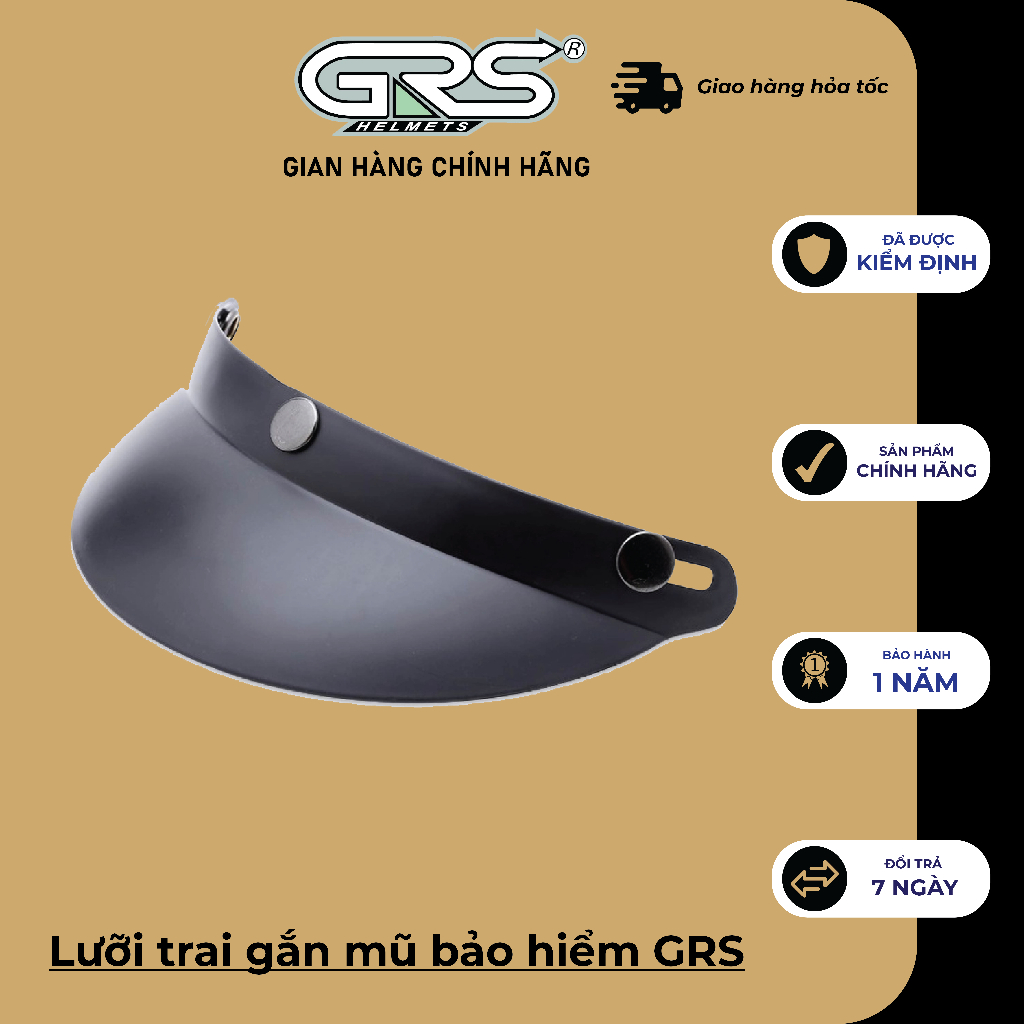 Lưỡi trai gắn mũ bảo hiểm GRS