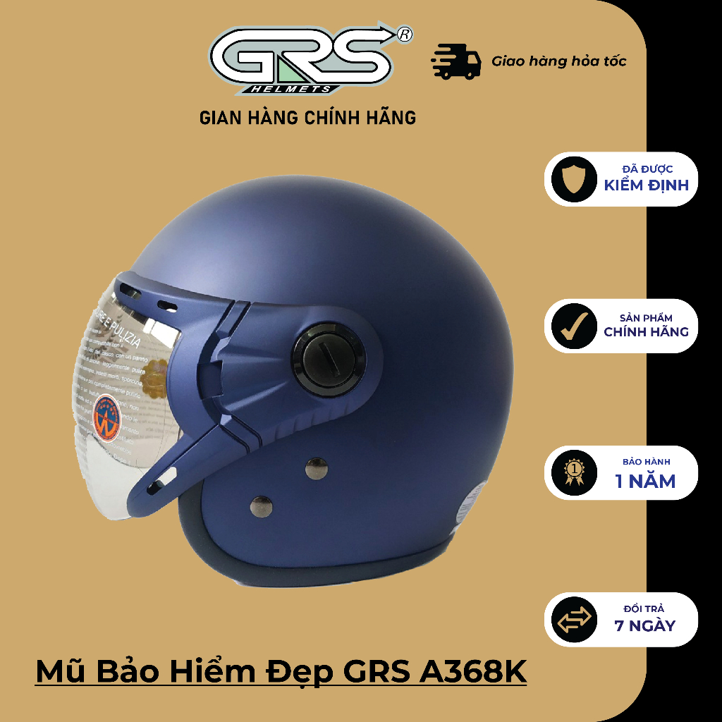 Mũ Bảo Hiểm Đẹp GRS A368K (nhiều màu)