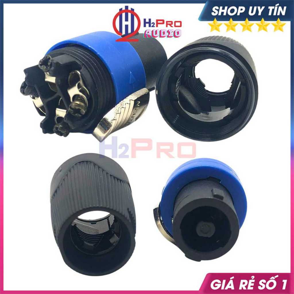 2 Jack Cắm Loa Speakon Neutrik Kèm 10M Dây Âm Thanh, Giắc Cắm Loa Full, Micro, Cục Đẩy Cao Cấp - H2Pro Audio