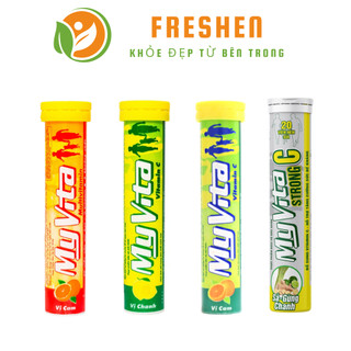 MYVITA Vitamin C sủi vị cam, vị chanh tube 20 viên