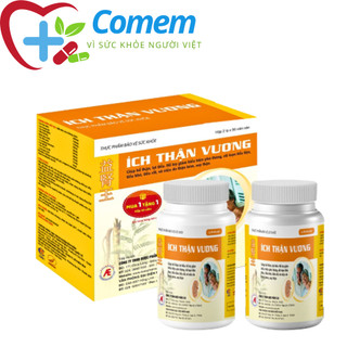 Viên uống ÍCH THẬN VƯƠNG kiểm soát biến chứng suy thận (2 lọ x 90 viên)
