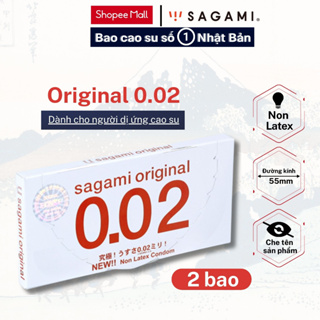 Bao cao su siêu mỏng cao cấp Sagami Original 0.02 - Siêu mỏng ,siêu dai, siêu chịu lực, hàng chính hãng Nhật Bản