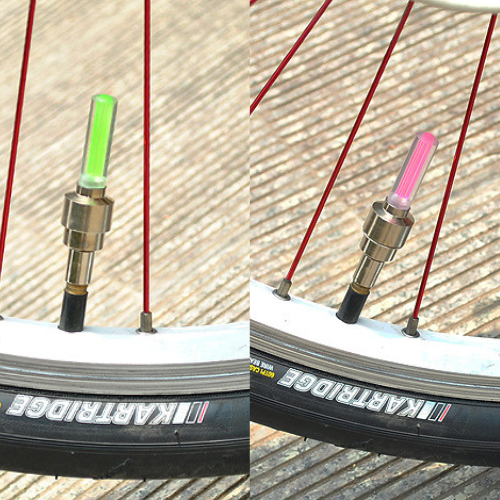 Đèn led gắn van xe đạp xe máy thể thao sáng mạnh DV001