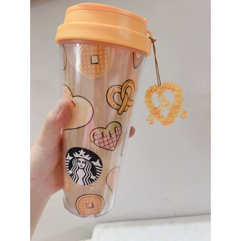 Bình giữ nhiệt lạnh Starbucks 16oz  nhựa Pla Butter Together