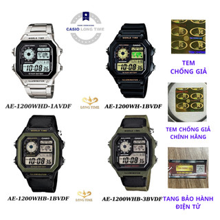 Đồng hồ nam casio chính hãng AE-1200WHD kính khoáng chống va đập - Chống Nước độ sâu