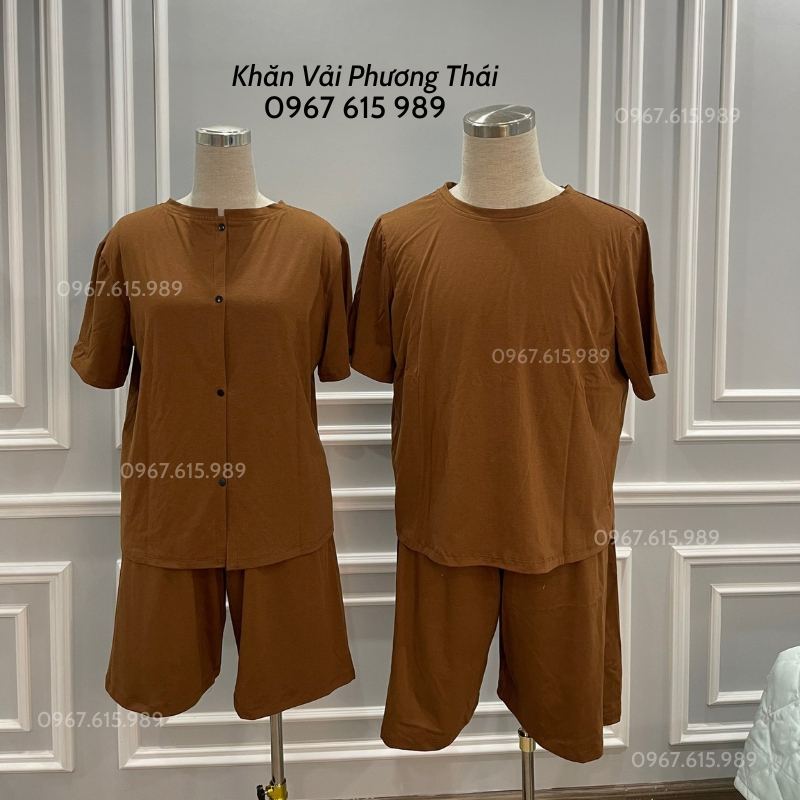 Bộ quần áo xông hơi trị liệu nam nữ, bộ xông hơi massage spa, đông y chất cotton mềm thấm hút tốt