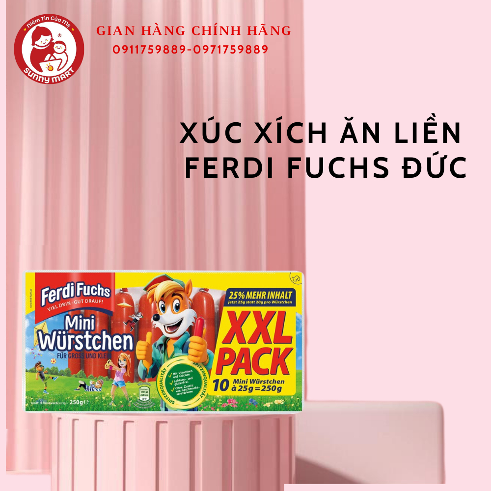 Xúc xích tươi FERDI FUCHS của Đức  &
