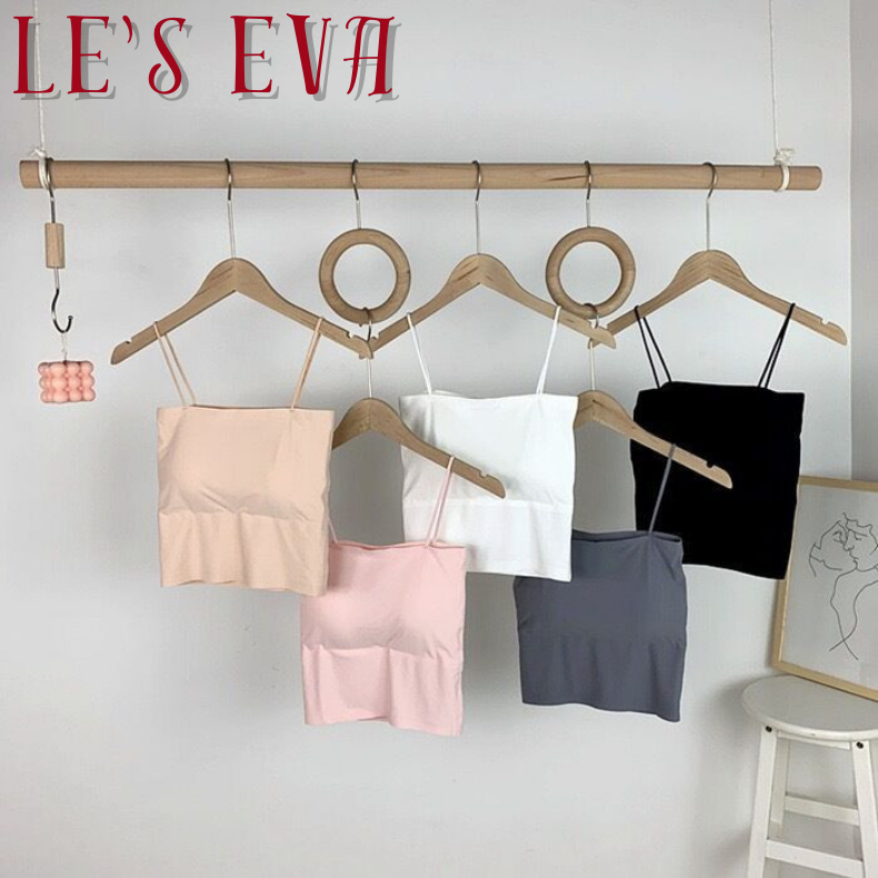 Áo Bra Nữ Quây 2 Dây dáng dài đúc Su Trơn Đệm Mỏng Dáng Ôm không gọng nâng ngực Bao Mát Mịn AN12 - LESEVA STORE