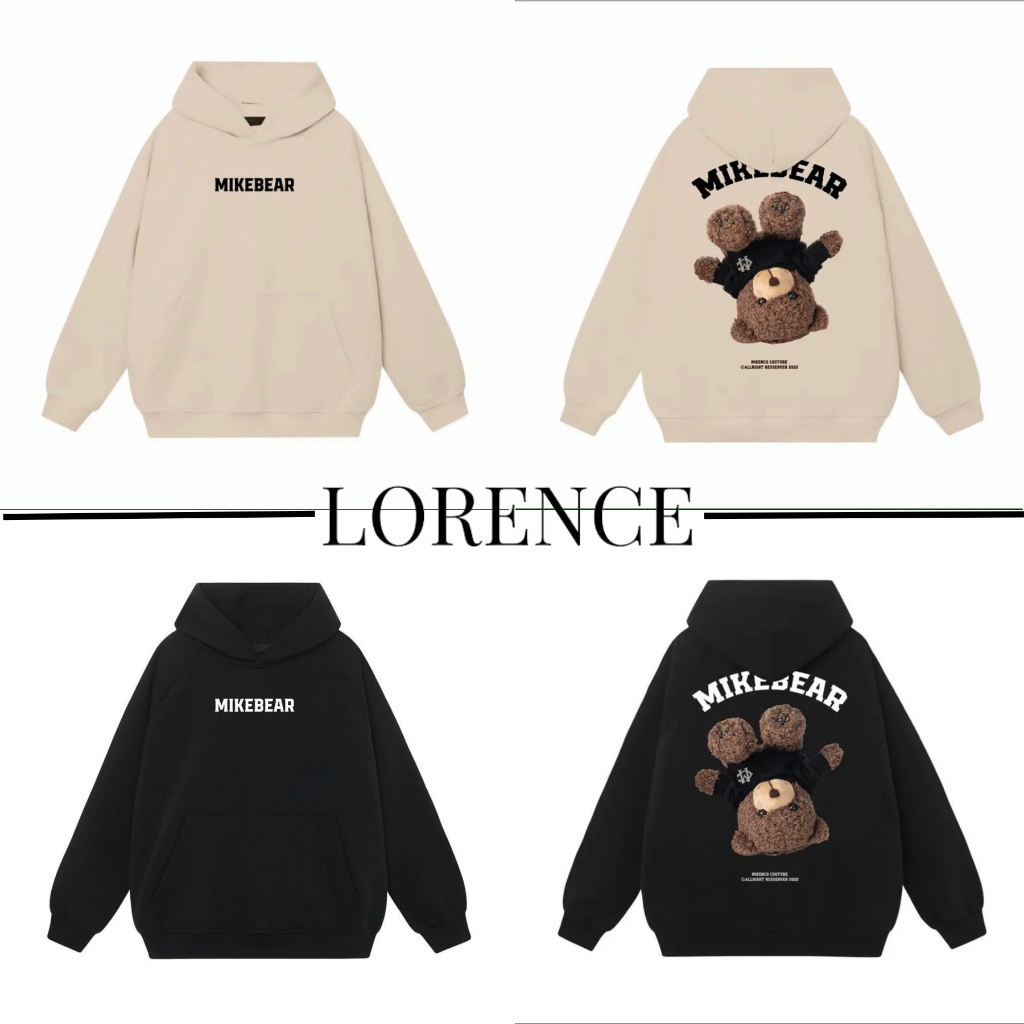 Áo Hoodie Mikenbear Chuẩn Nỉ 2 Lớp Dày Dặn - Lorence