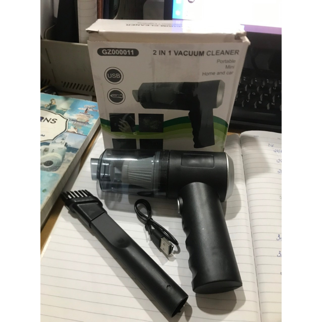 Máy hút bụi cầm tay GZ11- Máy hút không dây lực hút siêu mạnh sử dụng pin sạc, dùng hút bụi ô tô, bụi giường thảm vv.