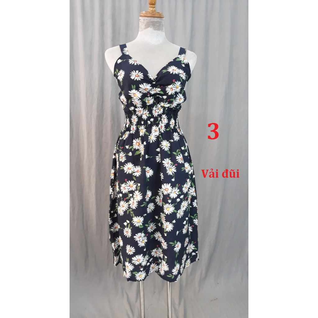 Đầm 2 dây Tole thái, nhiều màu