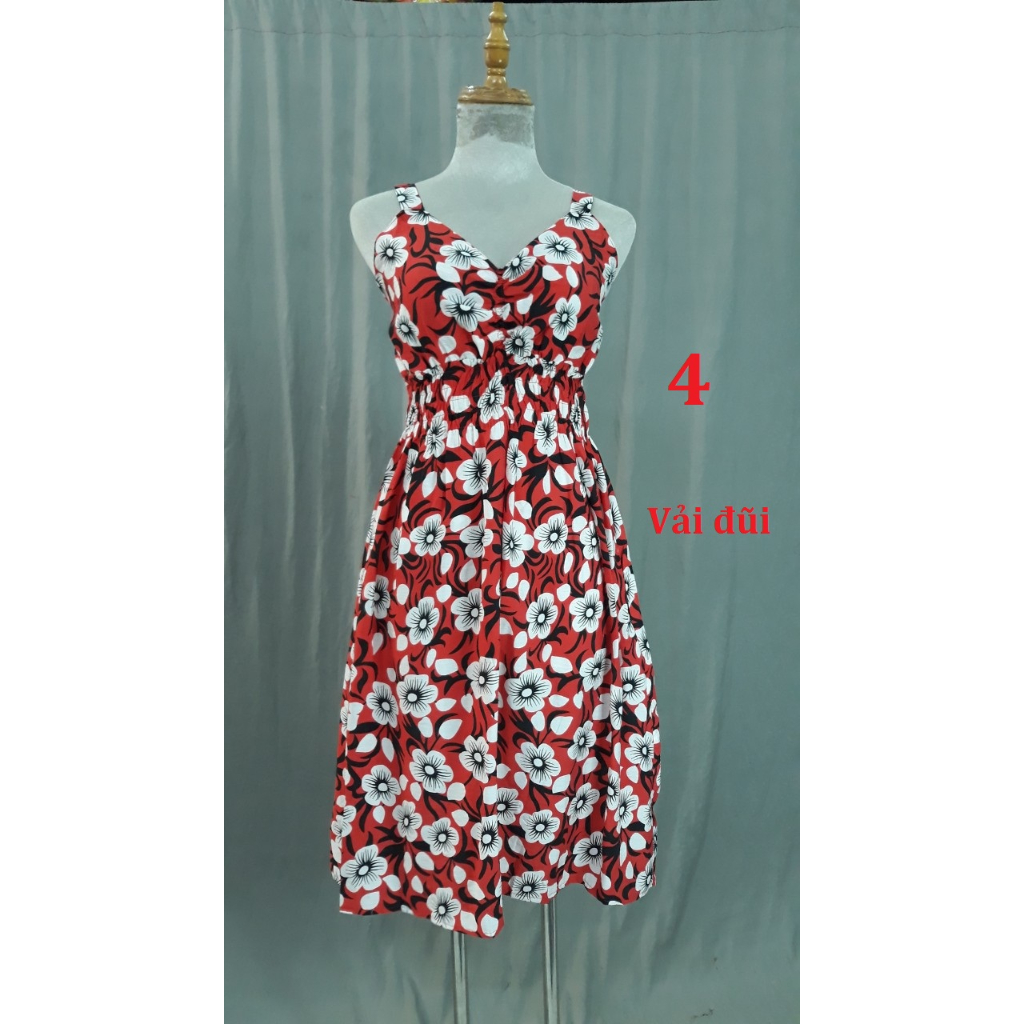 Đầm 2 dây Tole thái, nhiều màu