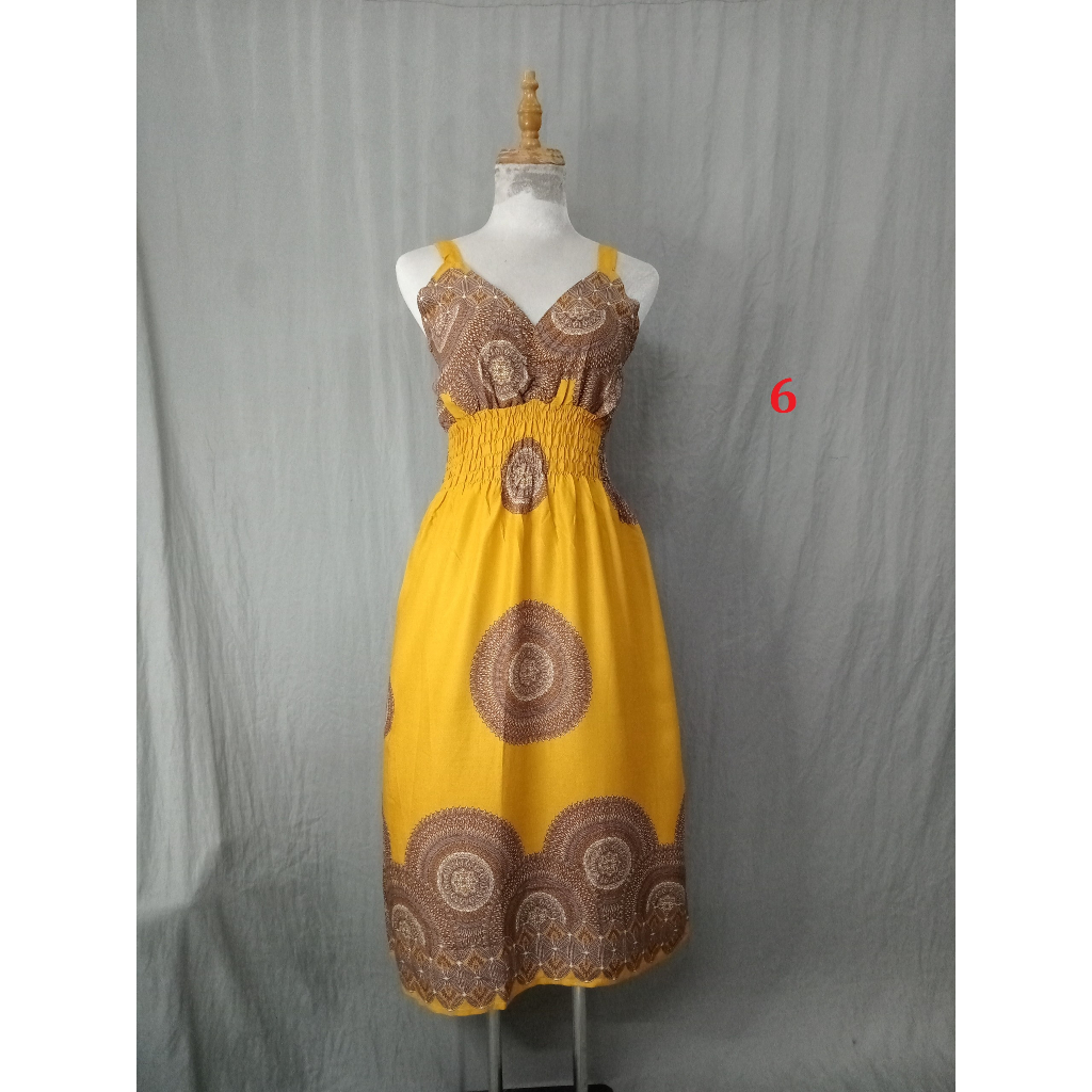 Đầm 2 dây Tole thái, nhiều màu