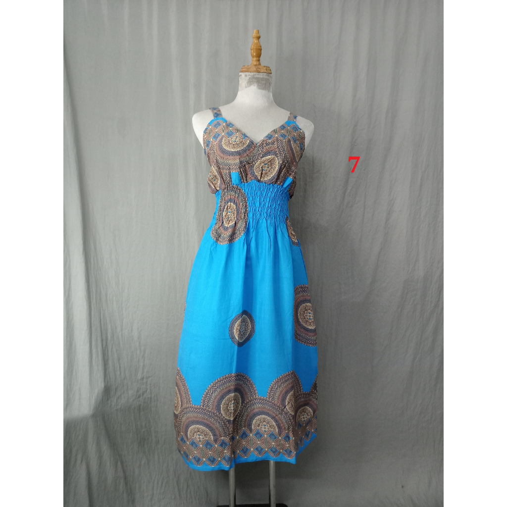 Đầm 2 dây Tole thái, nhiều màu