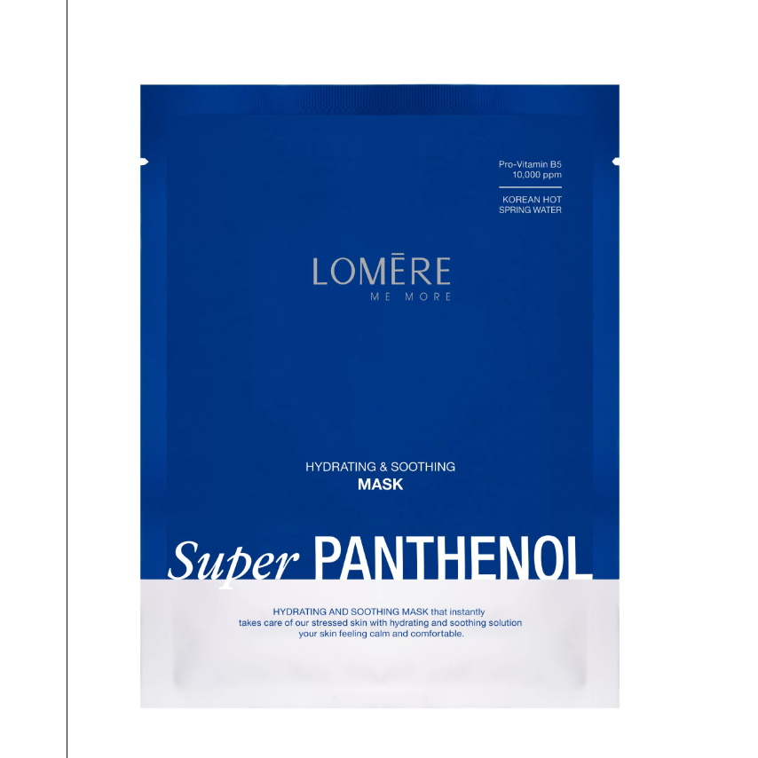 Combo 10 Mặt nạ B5 phục hồi cấp ẩm sâu Lomere Super Panthenol Mask 23g - Hàn Quốc Chính Hãng