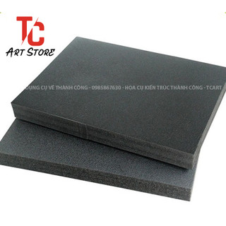Bìa Đen làm mô hình kiến trúc Foam - Tấm Fomex MÀU ĐEN dày 2mm/3mm/5mm/8mm